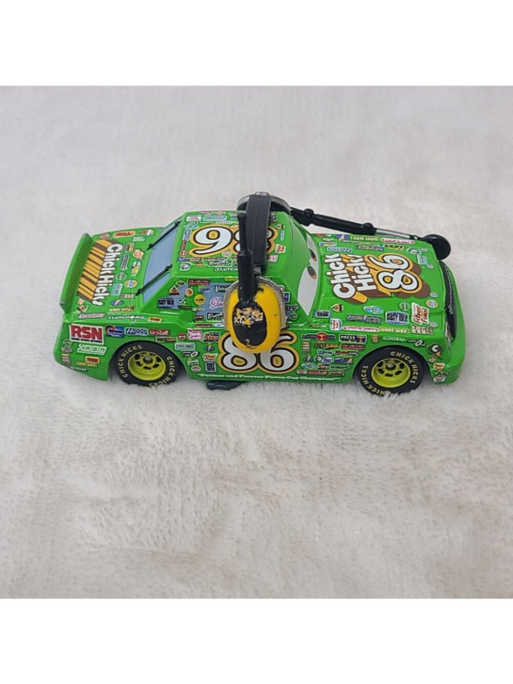 Disney Pixar Cars 3 Chick Hicks with Headset Mattel 1:55 Diecast DXV48 - Picture 4 of 9